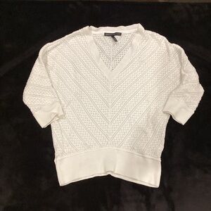 White House Black Market Textured Knit Top